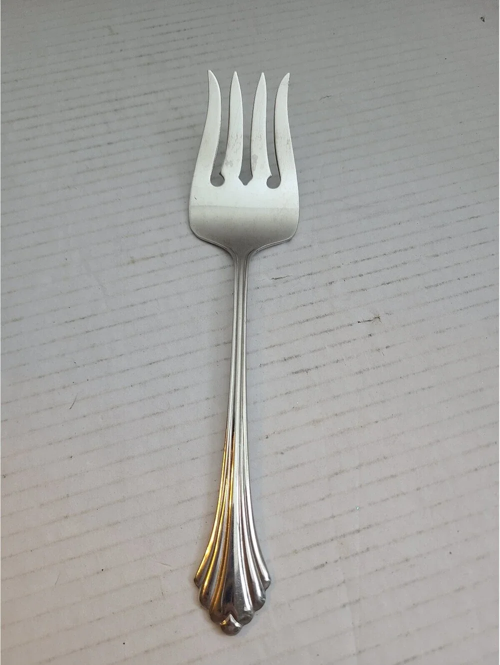 Oneida Bancroft Fortune Vintage Stainless Steel Meat Serving Fork